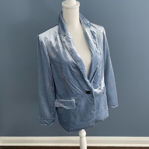 Anthropology Maeve The Tessie Velvet Blazer